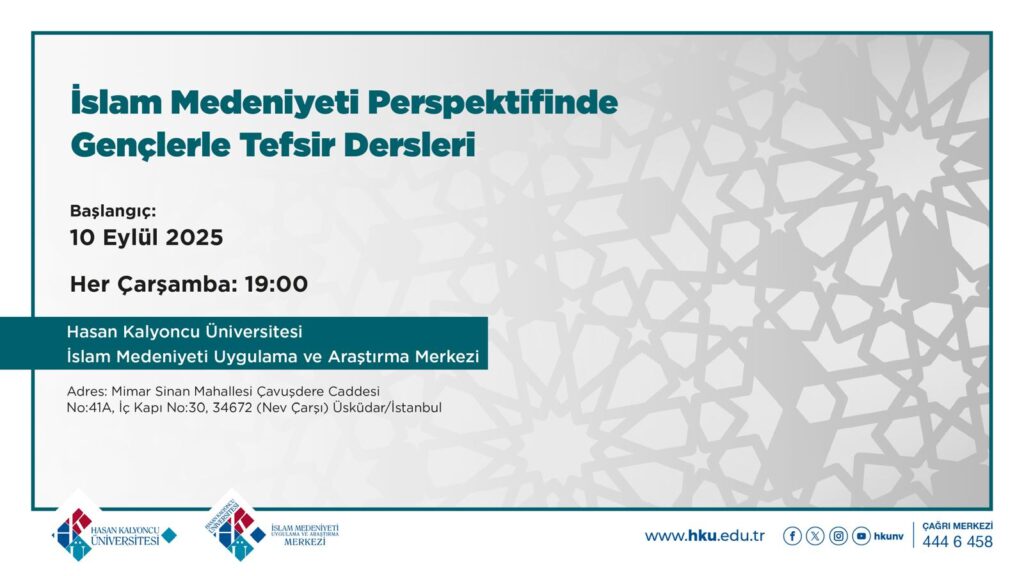 Gençlerle İslâm Medeniyetinin Ana Kaynaklarına Yolculuk